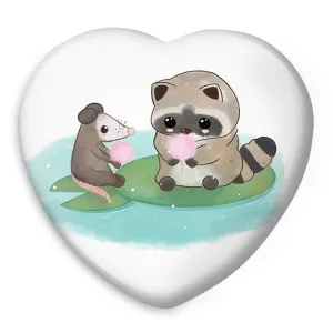 پیکسل قلبی راکون و موش کور حیوانات بامزه