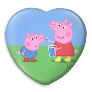 پیکسل قلبی پپا و جورج انیمیشن پپا پیگ Peppa pig