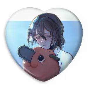 پیکسل قلبی ریزه انیمه مرد اره ای Chainsaw Man