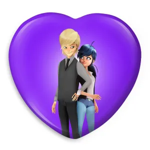 پیکسل قلبی دختر کفشدوزکی و پسر گربه ای