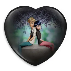 پیکسل قلبی دختر کفشدوزکی و پسر گربه ای