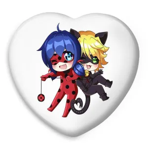 پیکسل قلبی دختر کفشدوزکی و پسر گربه ای