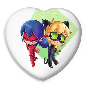 پیکسل قلبی دختر کفشدوزکی و پسر گربه ای