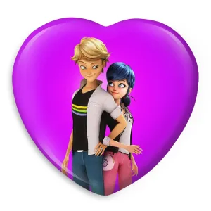 پیکسل قلبی دختر کفشدوزکی و پسر گربه ای