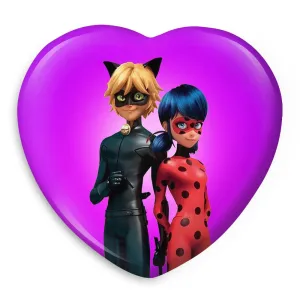 پیکسل قلبی دختر کفشدوزکی و پسر گربه ای