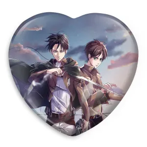 پیکسل قلبی لیوای و ارن انیمه اتک آن تایتان Attack on Titan