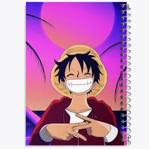 دفتر لوفی انیمه وان پیس One Piece