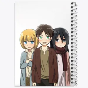 دفتر ارن و میکاسا و ارمین انیمه اتک آن تایتان Attack on Titan