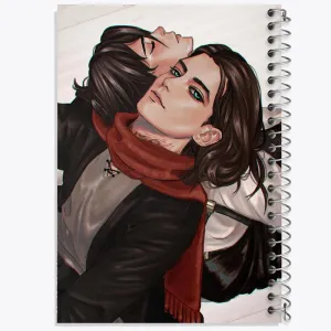 دفتر میکاسا و ارن انیمه اتک آن تایتان Attack on Titan