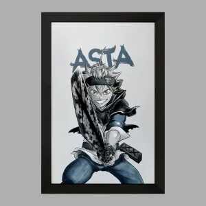 تابلو آستا انیمه بلک کلاور Black Clover