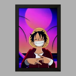 تابلو لوفی انیمه وان پیس One Piece