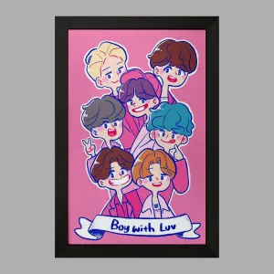 تابلو گروه بی تی اس BTS