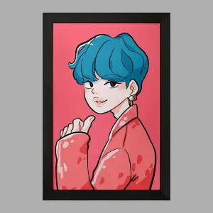 تابلو تهیونگ وی Teahyung گروه بی تی اس BTS