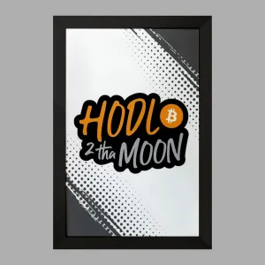 تابلو HODL Bitcoin 2 The Moon