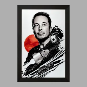 تابلو ایلان ماسک Elon Musk