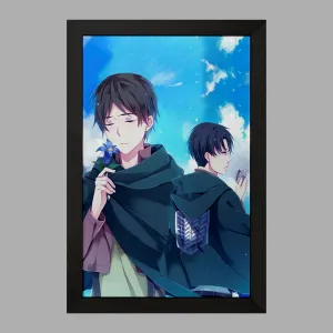 تابلو لیوای و ارن انیمه اتک آن تایتان Attack on Titan