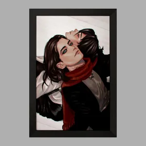 تابلو میکاسا و ارن انیمه اتک آن تایتان Attack on Titan