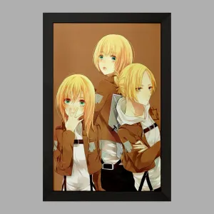 تابلو هیستوریا و ارمین و آنی انیمه اتک آن تایتان Attack on Titan
