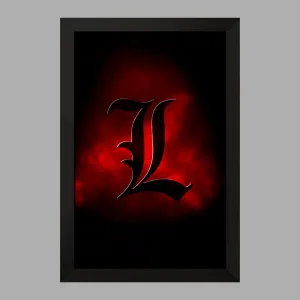 تابلو ال انیمه دفترچه مرگ Death Note