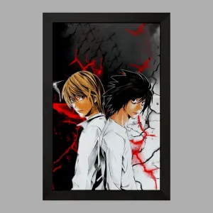 تابلو لایت و ال انیمه دفترچه مرگ Death Note