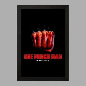 تابلو مشت سایتاما انیمه مرد تک مشتی One Punch Man