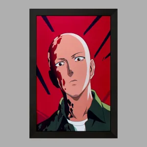 تابلو سایتاما انیمه مرد تک مشتی One Punch Man