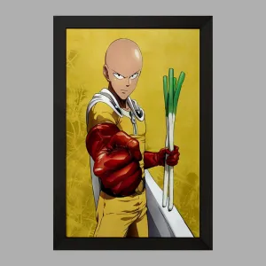 تابلو سایتاما انیمه مرد تک مشتی One Punch Man