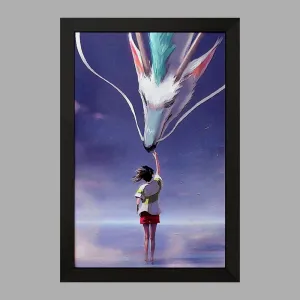 تابلو هاکو و چیهیرو انیمه شهر اشباح Spirited Away
