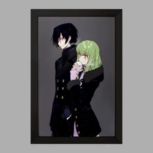 تابلو لولوش و سی سی انیمه کد گیاس Code Geass