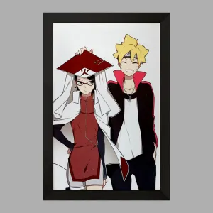 تابلو بوروتو و سارادا انیمه بوروتو Boruto