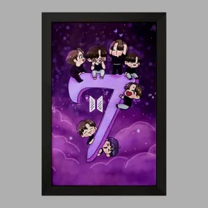 تابلو گروه بی تی اس BTS