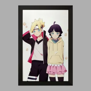 تابلو بوروتو و هیماواری اوزوماکی انیمه بوروتو Boruto