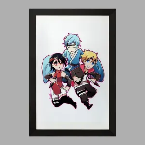تابلو سارادا و بوروتو و میتسوکی انیمه بوروتو Boruto