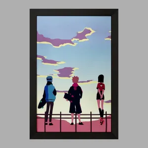 تابلو سارادا و بوروتو و میتسوکی انیمه بوروتو Boruto