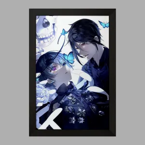 تابلو سباستین و شیل انیمه خادم سیاه Black Butler