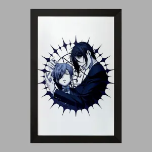 تابلو سباستین و شیل انیمه خادم سیاه Black Butler