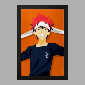 تابلو سوما انیمه جنگ غذاها Food Wars