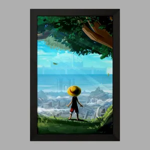 تابلو لوفی انیمه وان پیس One Piece