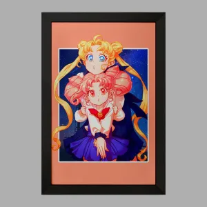 تابلو چیبیوسا و اوساگی تسوکینو انیمه سیلور مون Sailor Moon