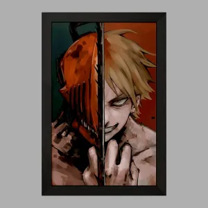 تابلو دنجی انیمه مرد اره ای Chainsaw Man