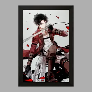 تابلو لیوای انیمه اتک آن تایتان Attack on Titan