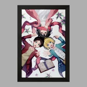 تابلو میکاسا و ارن و ارمین انیمه اتک آن تایتان Attack on Titan