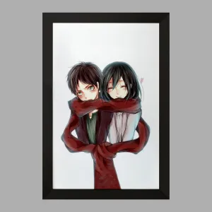 تابلو میکاسا و ارن انیمه اتک آن تایتان Attack on Titan