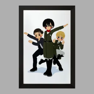 تابلو ارمین میکاسا ارن انیمه اتک آن تایتان Attack on Titan