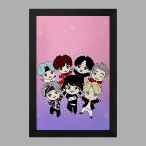 تابلو گروه بی تی اس BTS