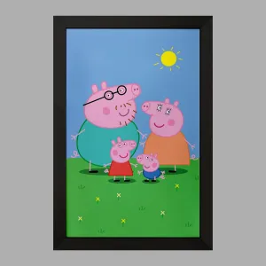 تابلو خانواده پپا پیگ انیمیشن پپا پیگ Peppa pig