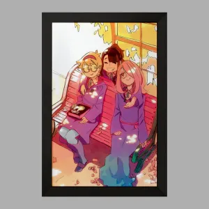 تابلو سوسی و اکو و جانسون انیمه جادوگران کوچک Little Witch Academia