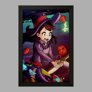 تابلو جانسون و اکو انیمه جادوگران کوچک Little Witch Academia