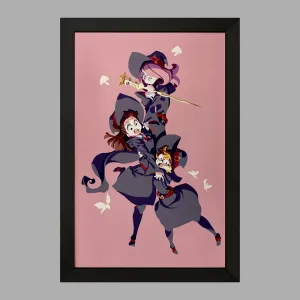 تابلو جانسون و اکو و سوسی انیمه جادوگران کوچک Little Witch Academia