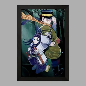 تابلو سایچی و اسیرپا انیمه کامویی طلایی Golden Kamuy